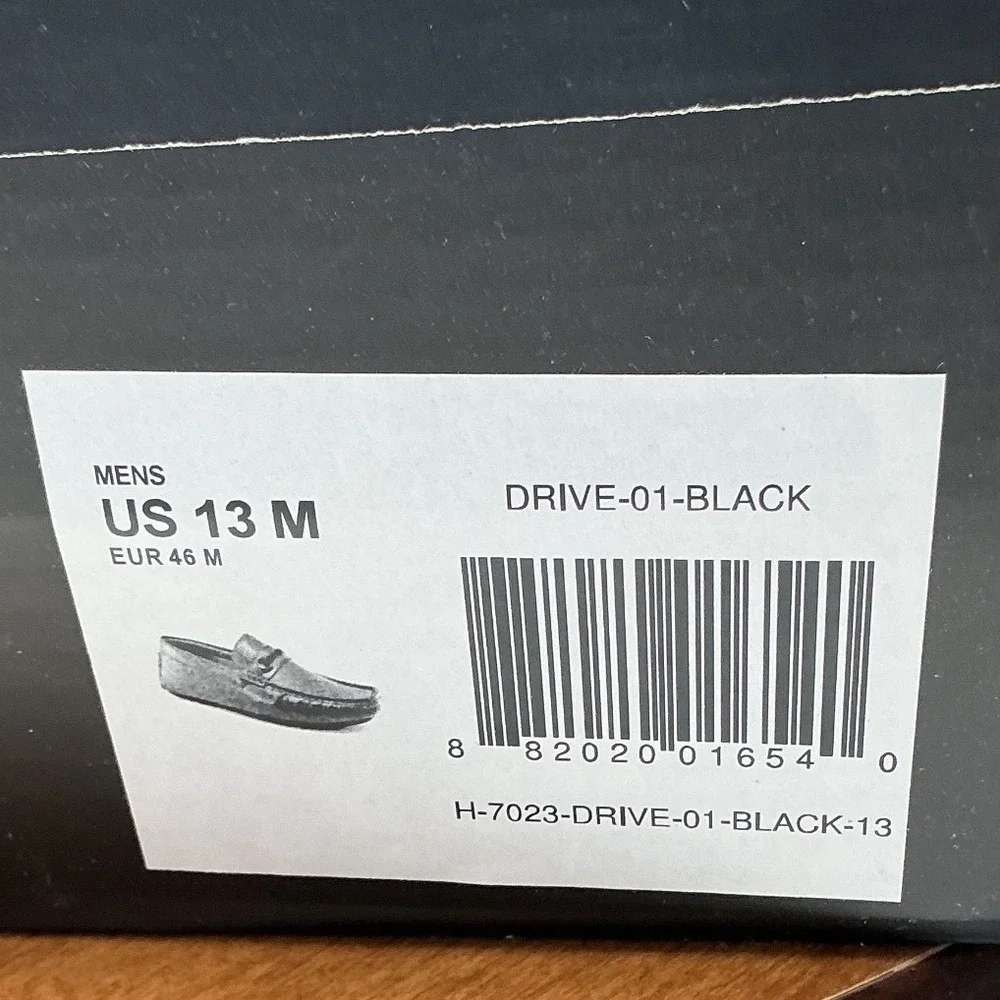 Aston Marc Mens Drive-01 Black Bit Loafer Driving Moccasins Shoes Size‎ 13 NEW